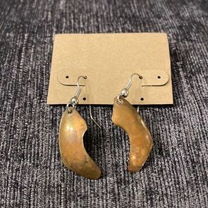 Handcrafted copper earrings